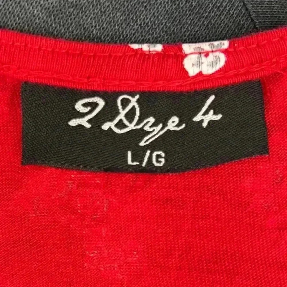 2 DYE 4 ladies floral sleeveless large dress‎ red with white flowers - Picture 9 of 11